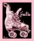 pink glitter skates for Julie (by request from a friend)