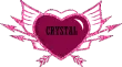 Crystal - Heart w/ Wings