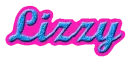 Pink and Blue Name - Lizzy