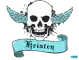 kristen baby blue skull