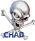 Chad with skull