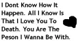 i just love you