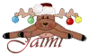 Christmas Reindeer with Name
