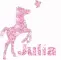 julia pink horse