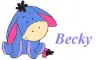 Eeyore>>first name>>becky