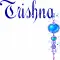 Trishna blue heart dangler