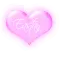 Eastan in a pink blinking heart