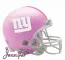New York Giants Pink Helmet with Name
