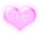 Diane in a pink blinking heart 