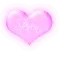 Steven in a pink blinking heart 