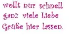 schnell ne gruÃŸ