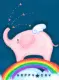 happy day pink elephant