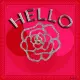 glitz Rose Hello