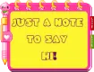 hi - a note