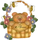 Hi friend,bear in basket