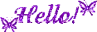 Purple Hello