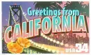 GREETINGS FROM CALIFORNIA