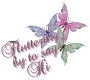 Sparkled Trio Butterflies - Fluttering by to say HI