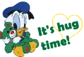 Hug time with Donald