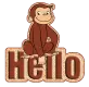 curious george hello