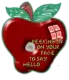 Worm in Apple Greetings
