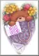 BEAR PEEKING OUT OF PURSE