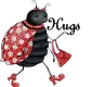 lady bug with hugs