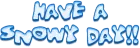 snowy day(light blue)