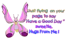 Just flying on your page