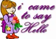 say hello