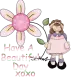 HAVE A BEAUTIFUL DAY/GIRL WITH FLOWER