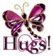 purple dragonfly:hugs