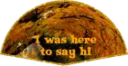 I was here to say hi
