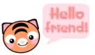 hello friend! kawaii tiger