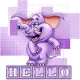 Hello...purple elephant