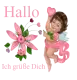 Woman stands to flower