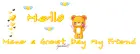 Hello have a great day bear, and yellow hearts