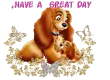 Mother dog and puppy