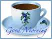 Blue Rose Coffee Cup