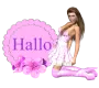 Woman kneels on Label