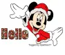 Christmas Minnie Mouse - Hello