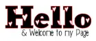 hello welcome to my page