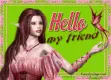 Hello my friend lady with butterfly