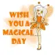 orange fairy w/ Wish you a mgical day