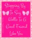 Saying Hello~!