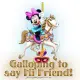 Mickey on Horse: Galloping to say Hi Friend!