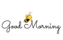ANIMATED BUMBLEE BEE SAYING "GOOD MORNING"
