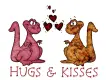 HUGS & KISSES. 