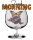 GOOD MORNING <glittered butterfly in a glass>