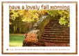 have a lovely fall morning